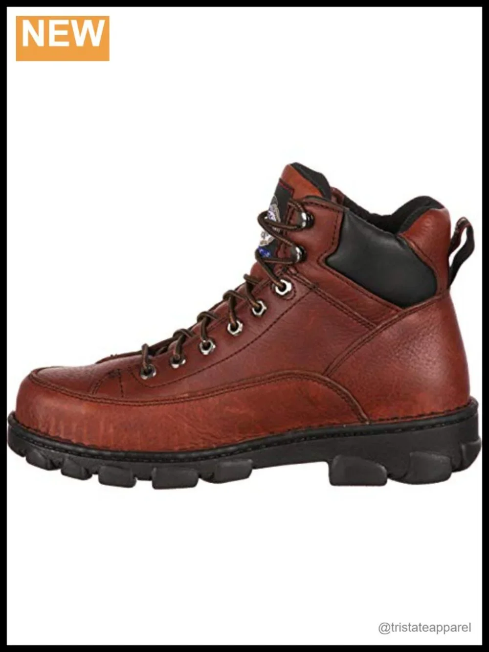Steel Toe Work Boots, Leather & PU, Waterproof, Lace-Up, Roper Heel